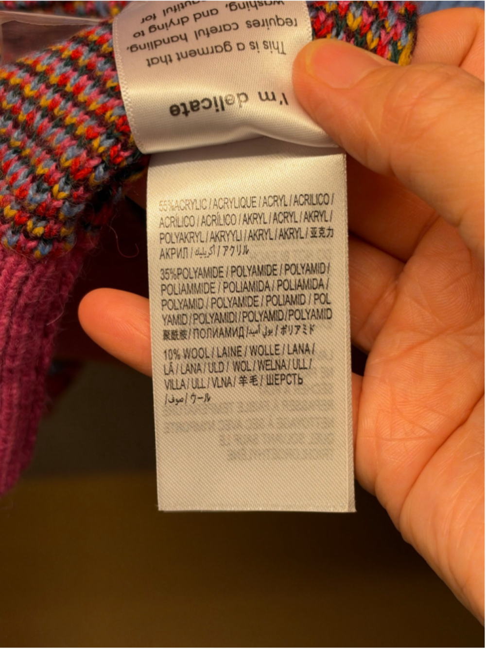 NWT Farm Rio Tropical Print Colorblock Cardigan Blue Pink Tropical Magic Size L - Picture 8 of 8
